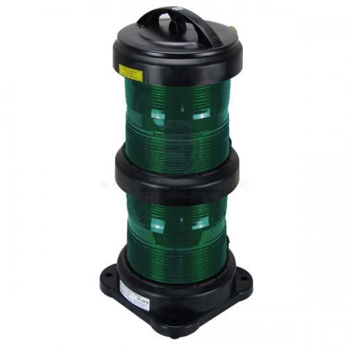 70 Series Navigation Light Duplex - 3NM - Starboard - 24/220/240V - Green