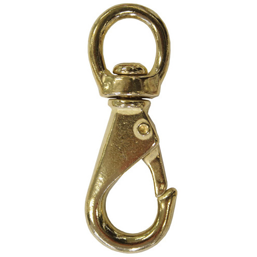 Snap Hook Swivel Brass 2   98mm