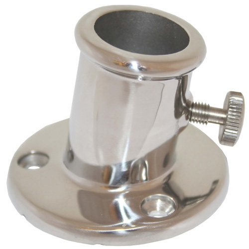 Flag Pole Socket - 316 Stainless Steel -  25mm