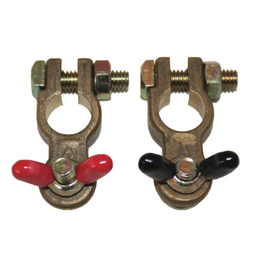 Battery Terminals - Brass - Pair