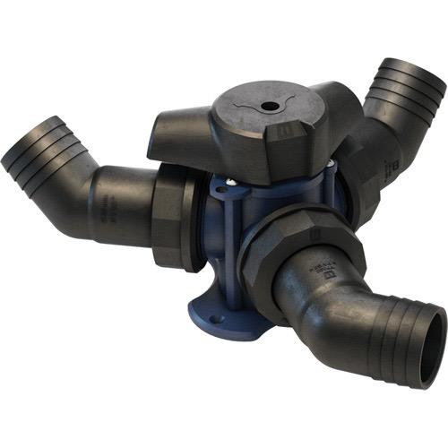 Plastic Three-way Valve w/o Hose Connection