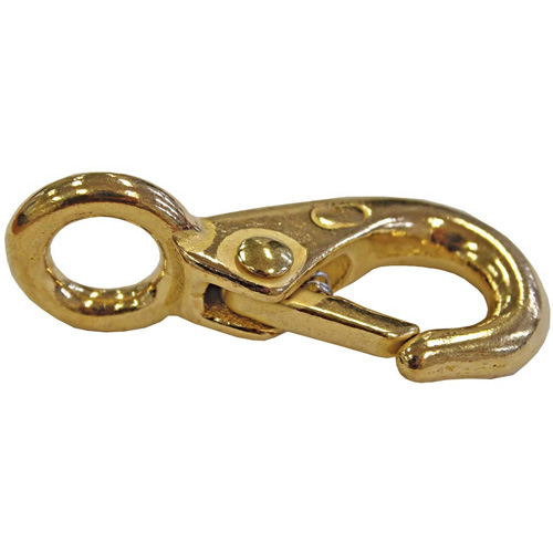 Snap Hook Fixed Brass 2