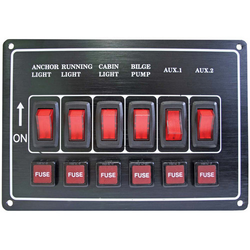 Switch Panel -Hor.Black 6