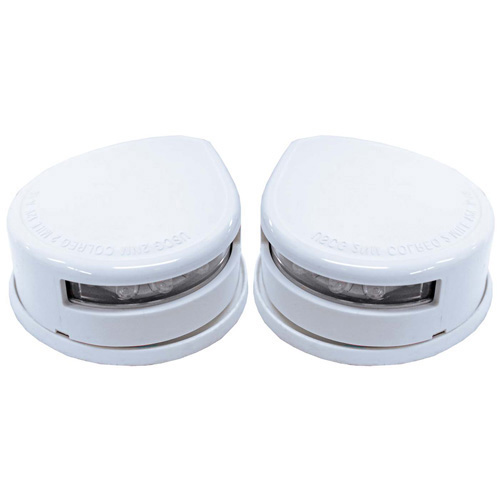 LED Navigation Lights - Port & Starboard - Horizontal Mount - White - 12V