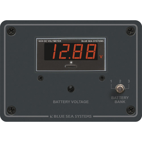 Digital Voltmeter Panel - 7 to 60V DC