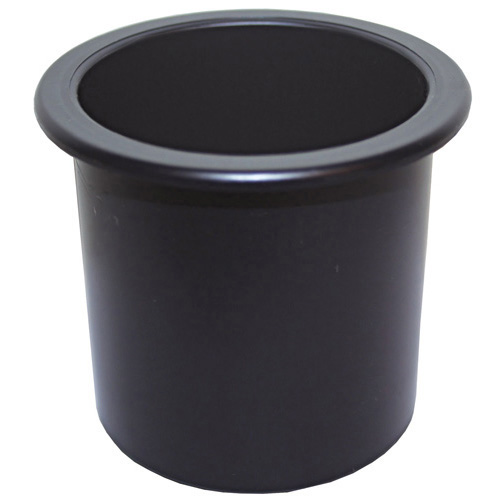 Recessed Drink Holder - Black - Standard Size - Plastic