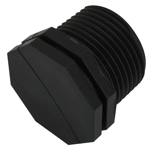 Male Threaded End Cap - Polyethylene