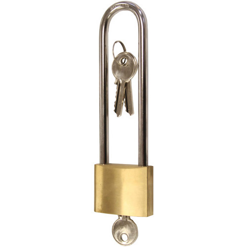 Brass Marine Padlock - Long Shackle - 152mm