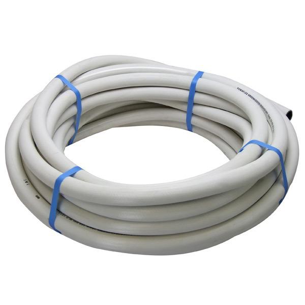 20m White Reinforced Hose - Sanitation - Per Roll