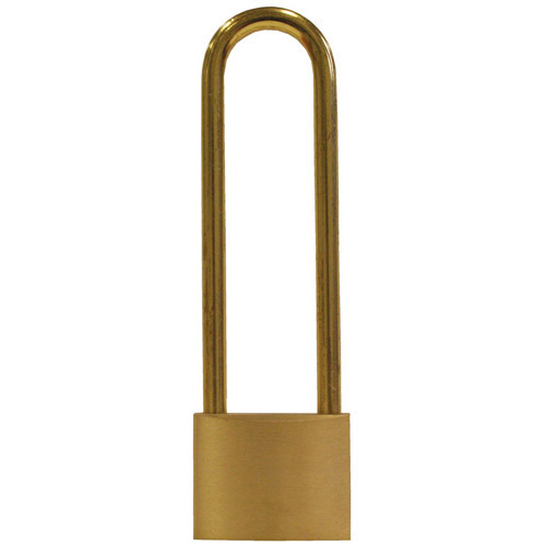 Brass Marine Padlock - Long Shackle - 152mm