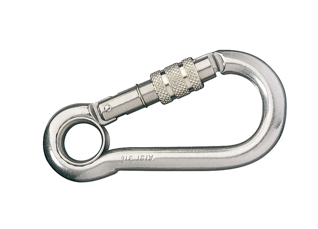 Ronstan Stainless Carabiner, Threaded Locking Sleeve RF650