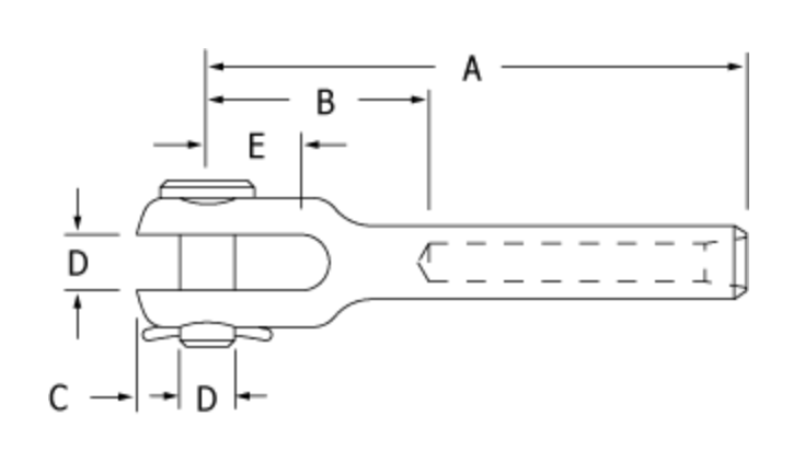 Ronstan Microloc Swage Fork