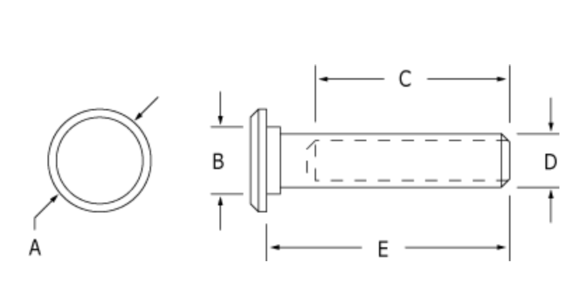 Ronstan Mushroom Head Swage Terminal