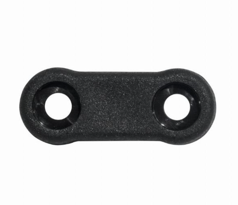 Ronstan Toe Strap Plate, Black, for 38mm (1-1/2”) Webbing PNP69A