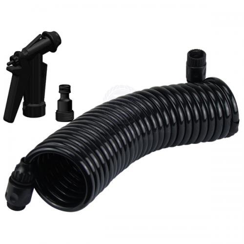 Deckwash Black Hose & Powerspray Nozzle - 7.5m Heavy Duty