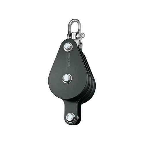 Ronstan S75 Block, Triple Becket Swivel Shackle Head RZ1709