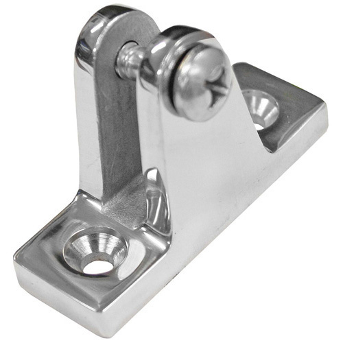 Canopy Fittings - Canopy Deck Mount - 316 Stainless Steel - 10 Degree Inclined Top