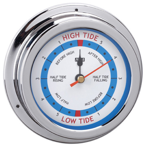 Tide Clock - Chrome Plated Brass - 120mm