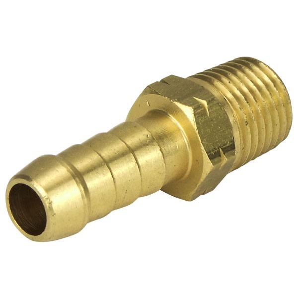 3/8" BSP Male Brass Straight 5/16" 8mm Hose Tail