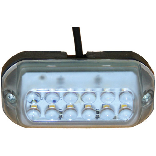 White LED Underwater Light Moulded Polymer 12 x 0.2 Watt LEDs 12V