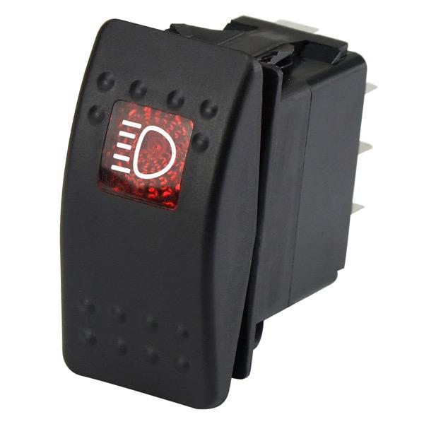 12/24V Waterproof Rocker Switch C7 - Driving/Spot Light - On/Off