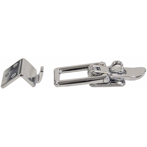 Chrome Plated Brass Slimline Hatch Fastener - Angle Mount - 100mm