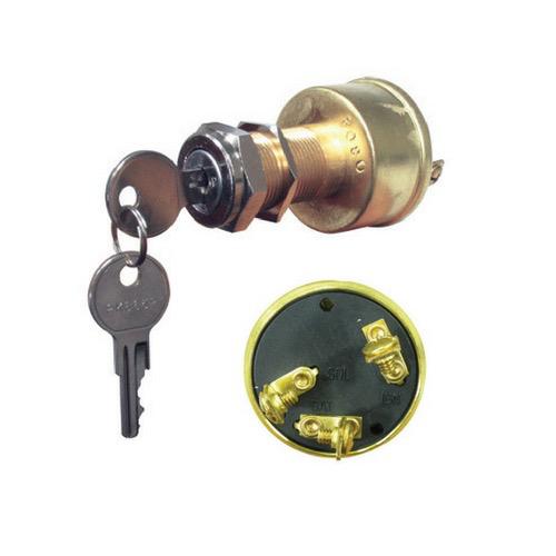 Marine Ignition Switch - Brass