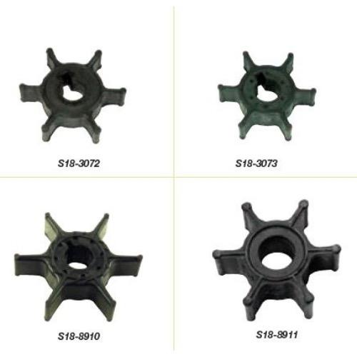 Water Pump Impeller - Yamaha (4 Strokes F2.5 Hp Year 2003-12, 2 Strokes 3 Hp Year 1998-02)