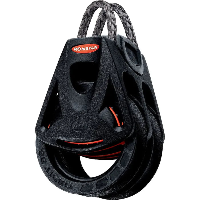 Ronstan Series 40 Ball Bearing Orbit Block™, Double with Dyneema® Link Head RF45201