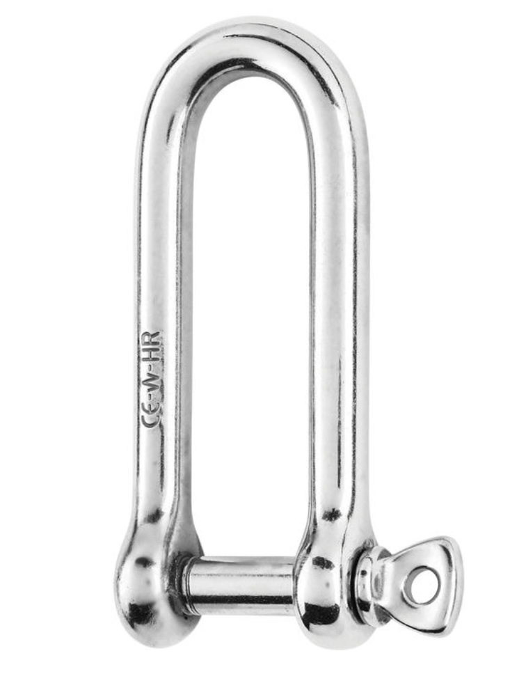 Wichard HR long D shackle - Dia 10 mm