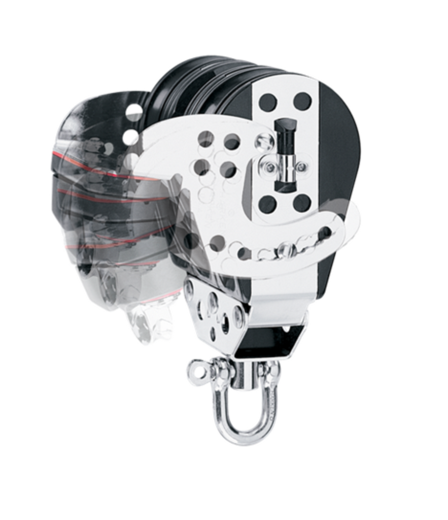 HARKEN 3.00" Hexaratchet® Block — Swivel, Becket, Cam Cleat