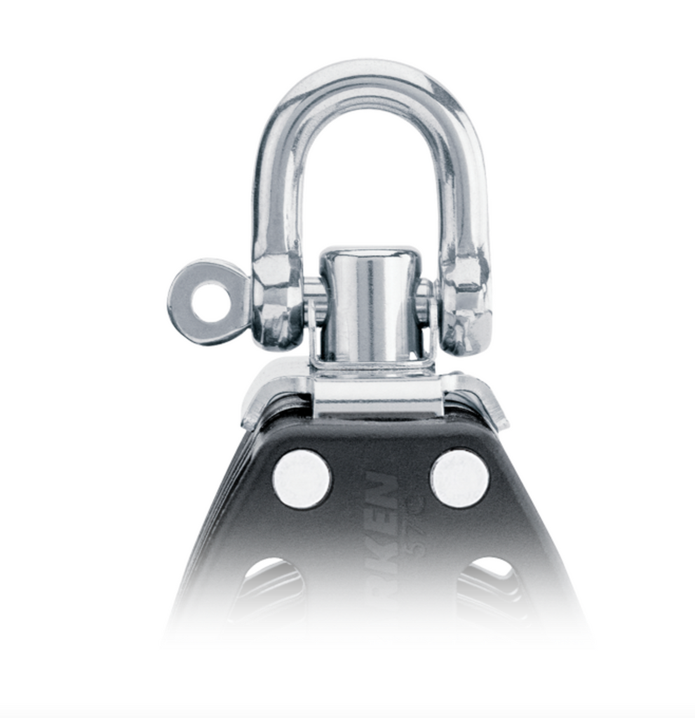 HARKEN 40mm Triple Ratchet Block — Swivel, Cam Cleat